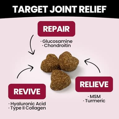 Glucosamine for Dogs Hip and Joint Supplement Chews, Chondroitin Joint Supplement for Dogs, Joint Chews for Dog, Dog Supplement for Joint Pain Relief - 60-Day Satisfaction Guarantee -180 Ct - Image 3