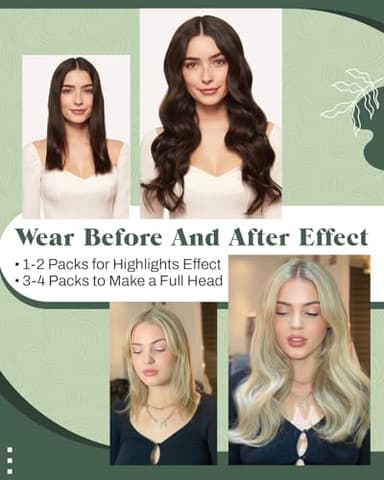 Ugeat 24 Inch Flat Tip Hair Extensions Human Hair Dark Brown Ktips Hair Extensions for Long Brown Keratin Flat Tips for Office Add Length 50G 50S Long Hairstyles for Women #2 - Image 5