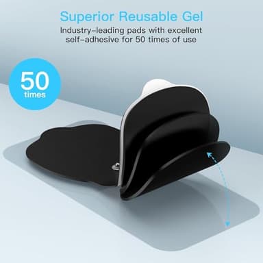 Wireless TENS & EMS Unit Back Pain Relief Massager - APP Controlled Bluetooth EMS Muscle Stimulator Machine for Back Shoulder Leg Neck Pain Relief (Black) - Image 6
