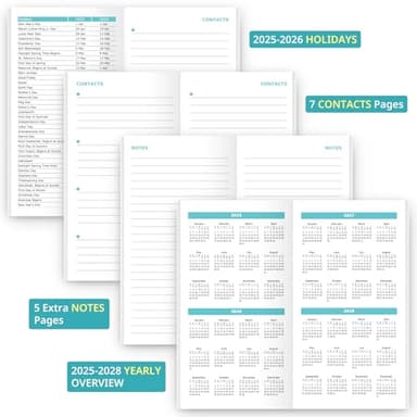 Pocket Calendar 2025-2027 for Purse, Two Year Monthly Planner Pocket Size, Jul 2025 to Jun 2027 Monthly Planner Small Size (6.5" x 3.5")-Black - Image 6
