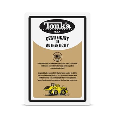 Tonka Retro Front Loader - Collector's Edition - Made with 2X More Steel, Kids Construction Toy, Metal Truck, Toy Truck for Boys and Girls, Kids, Toddlers, Ages 3+ - Image 10