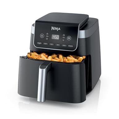Ninja | Air Fryer | 6.5 QT Pro XL Capacity fits 9lbs of Wings | 6-in-1 Max Crisp, Air Fry, Roast, Bake, Reheat & Dehydrate | Nonstick Basket, Crisper Plate & Recipe Guide | Grey | AF181 - Image 1