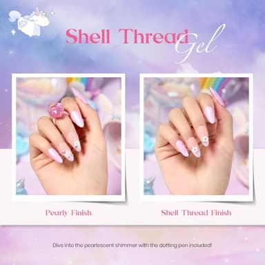 Beetles Gel Nail Polish Set,24Pcs Pink Purple Pearl Blue Shimmer Chameleon Green Colors Gel Polish Kit, 3Pcs Base Top Coat Double-ended Brush Soak off UV Nail Polish Halloween Gifts for Women - Image 5