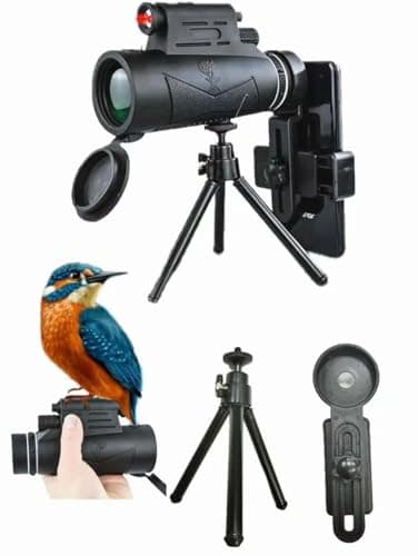 120X50 High Power Monocular Telescope for Adults – HD Starscope Monocular with Night Vision, Laser & UV Light – Waterproof Compact Spotting Scope for Bird Watching, Hunting, and Travel - Image 1