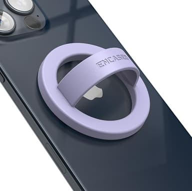 Encased Magnetic Phone Grip Holder (Compatible with MagSafe) Thin Silicone Finger Loop Ring for iPhone (Periwinkle) - Image 7