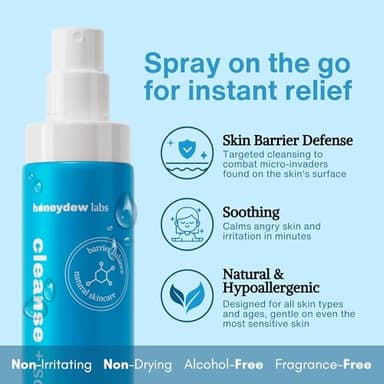 Honeydew Labs Hypochlorous Acid Spray – HOCl Face & Skin Mist for Acne, Eczema & Irritation – Multi-Purpose Skin Repair – Eyelid Cleanser, Post-Workout, Post-Procedure, Scalp & Sensitive Skin – 6.8 oz - Image 2