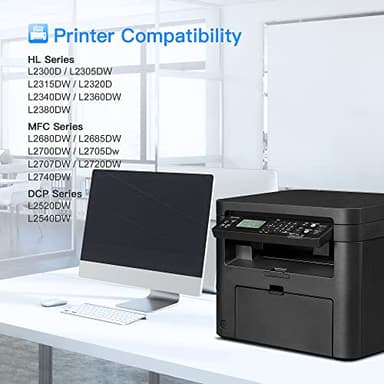 LxTek Compatible Toner Cartridge Replacement for Brother TN660 TN-660 TN630 TN-630 to use with HL-L2300D HL-L2380DW HL-L2340DW HL-L2320D MFC-L2740DW DCP-L2540DW Printer(4 Pack,Black), High Yield - Image 2