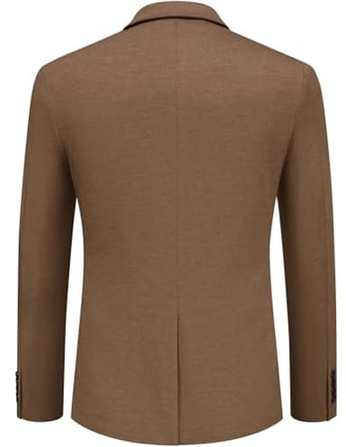 COOFANDY Mens Dress Sport Coats Casual Stylish Suit Jacket Blazer Big and Tall Brown - Image 7