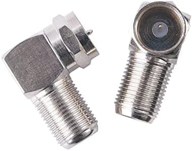 QDiShi 6 Pack F Type Coaxial Cable Right Angle Connector Male to Female Quick Connector Adapter for Tight Corners and Flat Panel TV Mounting – 90 Degree F Type Adapter for Wall Plates and Coax Cable - Image 6