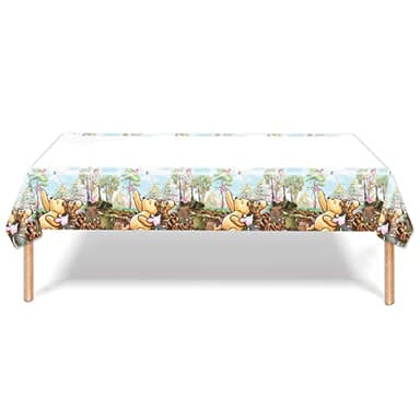 41Pack Pooh Birthday Decorations, 20 Plates, 20 Napkins and 1 Tablecover for Pooh Bear Birthday Party Supplies - Image 5