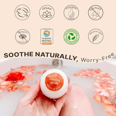 Bath Bombs Gift Set, USA Made with Organic & Natural Ingredients, Relaxing Spa Gifts for Women & Men - Image 5