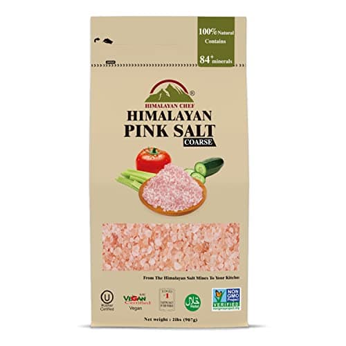 Himalayan Chef Himalayan Pink Salt, Coarse Grain, Refill Grinders - 2 Pound (Pack of 6) - Image 1