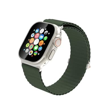 Nylon Sport Loop Band Compatible with Apple Watch Bands 49mm 46mm 45mm 44mm 42mm for Women Men, Soft Adjustable Knitted Replacement Straps for iWatch Series 10 9 8 7 6 SE 5 4 3 2 Ultra Ultra 2 - Image 1