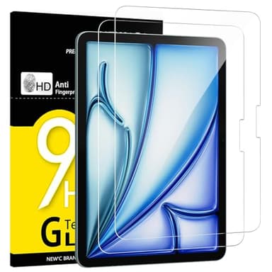 NEW'C 2 Pack Designed for iPad Air 2025 11 inches (M3), iPad Air 2024 11 inches (M2) Screen Protector Tempered Glass, Bubble Free, Ultra Resistant - Image 1