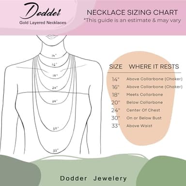 Dodder Gold Layered Necklaces for Women, 14K Gold Plated Dainty Chain Choker Stack, Herringbone Necklaces Set Jewelry for Women - Image 9