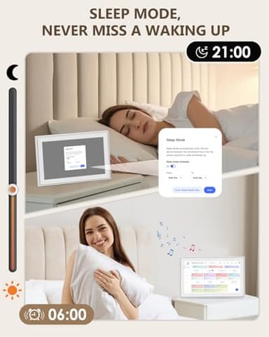 Canupdog Digital Calendar, 10.1inch Smart WiFi Digital Calendar&Chore Chart, 1920 * 1080 IPS Touch Screen HD Display for Family Schedules, Share Moments Instantly from Anywhere - Image 4