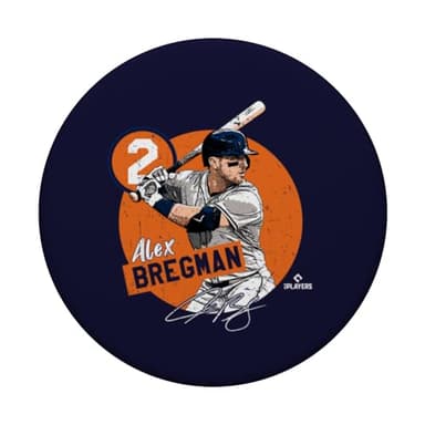 Alex Bregman | Houston Baseball MLB Players | MLBBRE4062 PopSockets Adhesive PopGrip - Image 3