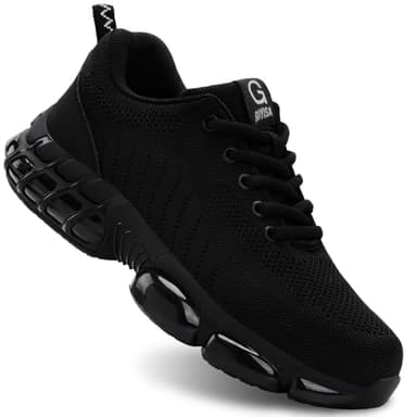 TANIELD Steel Toe Shoes for Men Lightweight Work Shoes Breathable Safety Sneakers Air Cushioned Steel Toe Sneakers Indestructible Work Tennis for Construction Industrial - Image 8