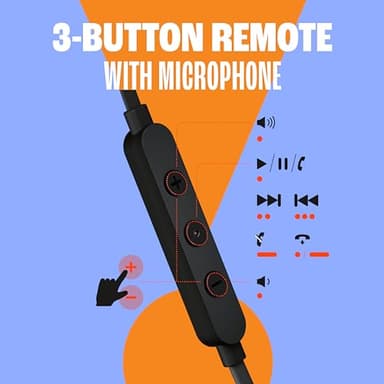 JBL Tune 310C - Wired Hi-Res in-Ear Headphones, Tangle-Free Flat Cable, 3-Button Remote with Microphone (Black) - Image 8