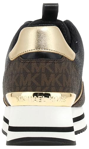 Michael Kors Women's Raina Trainer, Black/Brown, 11 - Image 3