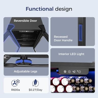 Feelfunn Beverage Refrigerator Cooler - Image 5