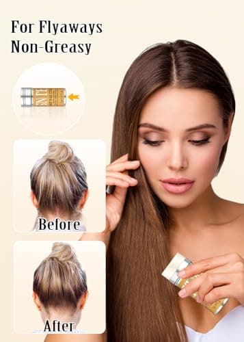 Slick Back Hair Brush & Hair Wax Stick Set - Tames Frizz & Smooths Flyaways - Sleek Ponytails, Buns, Edges - Styling Cream/Gel/Balm/Pomade Stick for Women - Styling Accessories for Girls & Kids - Image 2