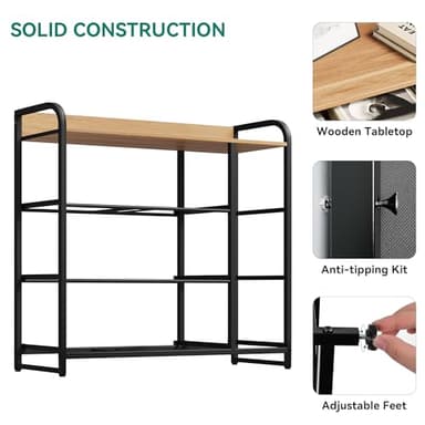 YITAHOME Dresser with 7 Drawers Storage Tower, Organizer Unit for Bedroom, Living Room, Hallway, Closets & Sturdy Steel Frame, Wooden Top & Easy Pull Fabric Bins, Grey - Image 8