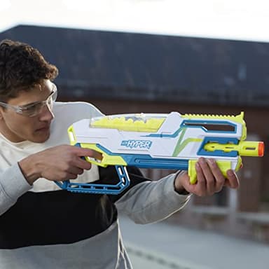 NERF Hyper Bundle, Siege-50 Pump-Action Blaster, Up to 110 FPS Velocity, Eyewear (Amazon Exclusive) - Image 4