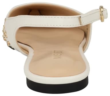 Nine West Women's Beamz Flat, White 140, 10 - Image 3