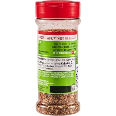 McCormick Perfect Pinch Seasoning, Spicy Italian, For Adding Italian Flavor with a Kick to Pizza, Pasta, Dressings & Sauces, 3.88 oz - Image 21