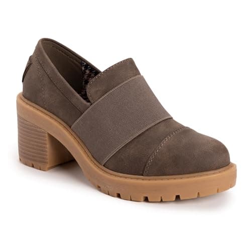 MUK LUKS Women's Lucy Lettie Fashion Boot, Dark Brown, 8.5 - Image 1