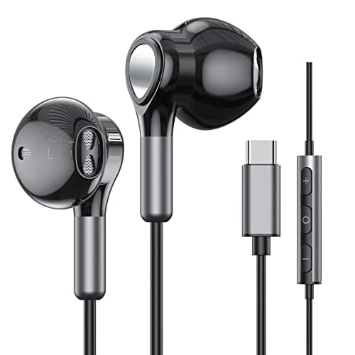 USB C Headphones for Samsung Galaxy S24 S23 Ultra S22 S21 FE S20 A54 A53 USB C Earphones with Mic Volume Control Wired Earbuds USB Type C Headphones for iPhone 16 15 Pro Max Plus iPad Pro Pixel 8 7 6a - Image 1