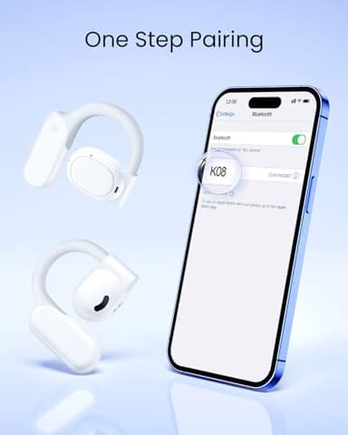 TAGRY Wireless Bluetooth Headphones 80Hrs Playtime Ear Buds with Earhooks K09 - Image 7