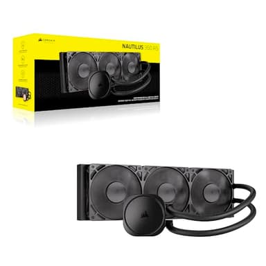 CORSAIR Nautilus 360 RS Liquid CPU Cooler – 360mm AIO – Low-Noise – Direct Motherboard Connection – Daisy-Chain – Intel LGA 1851/1700, AMD AM5/AM4 – 3X RS120 Fans Included – Black - Image 8