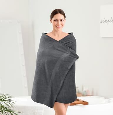 Utopia Towels 4 Pack Premium Bath Towels Set, 27 by 54 Inches, 100% Ring Spun Cotton 600GSM, Lightweight and Highly Absorbent Quick Drying Towels, Perfect for Daily Use, Grey - Image 4