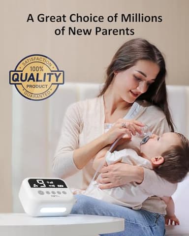 HEYVALUE Nasal Aspirator for Baby, Hospital Grade Nose Sucker with 9 Levels Suction, Night Light and Nursery Rhyme Soothing Function, Electric Nose Suction for Baby with Food-Grade Silicone Tips - Image 7