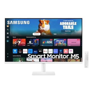 SAMSUNG 27-Inch M5 (M50D) Series FHD Smart Monitor with Streaming TV, Speakers, HDR10, Gaming Hub, Multiple Ports, Workout Tracker, Vision Accessibility Tools, LS27DM501ENXZA, 2024 - Image 2