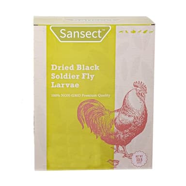 SANSECT Dried Black Soldier Fly Larvae 10LB, High Calcium Chicken Feed – 85X More Calcium, Non-GMO Treats for Chickens, Laying Hens, Ducks, Turkeys, Wild Birds, Turtles - Image 1
