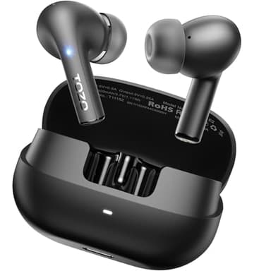 TOZO E2 Wireless Earbuds 10mm Drivers with Powerful Bass, App Customize 32 EQs, with 2 Mics AI Call Noise Cancellation, 30H Playtime, Bluetooth 5.3 Ear Buds, Comfort Fit in-Ear Headphones - Image 1