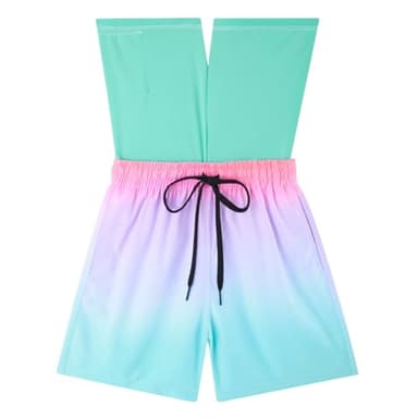 Cozople Bathing Suit for Teens Swimsuit Summer UPF Quick Dry Beach Board Shorts Stretchy Boxer Brief Liner Compression Swimming Shorts - Image 3