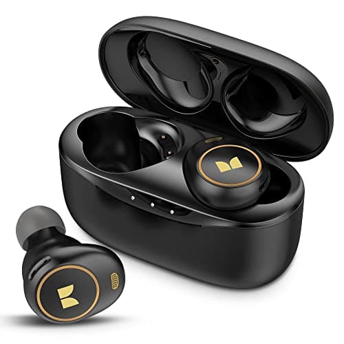 Monster Wireless Earbuds, Achieve 300 AirLinks Bluetooth Headphones Touch Control with Charging Case, Bluetooth Earbuds, Black - Image 1