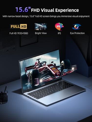 ACEMAGIC 2025 Laptop, Laptop Computer with Intel Quad-Core Processor(Up to 3.4GHz), 16GB DDR4 512GB SSD, Windows 11 Laptop, 15.6" IPS 1080P, Metal Shell, USB3.2, Long Battery Life - Image 3