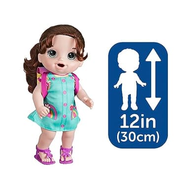 Baby Alive Time for School Baby Doll Set, 12 Inch, Back to School Toys for Girls & Boys, Brown Hair, Preschool Gifts for Kids, Ages 3+ (Amazon Exclusive) - Image 5