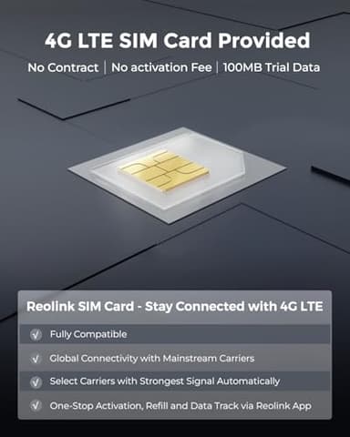 REOLINK 4K Dual Lens Cellular Security Camera, 4G LTE Auto Tracking, No WiFi Solar Powered, SIM Card Included, 6X Hybrid Zoom, 8MP Color Night Vision, Motion Alert, TrackMix LTE + SP, Updated Version - Image 8