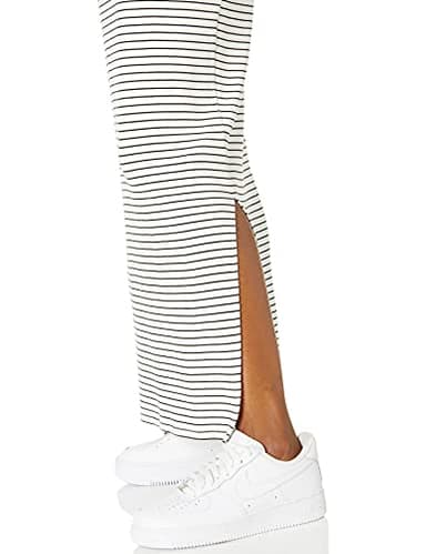 Amazon Essentials Women's Supersoft Terry Racerback Maxi Dress (Previously Daily Ritual), Black White Thin Stripe, X-Large - Image 3