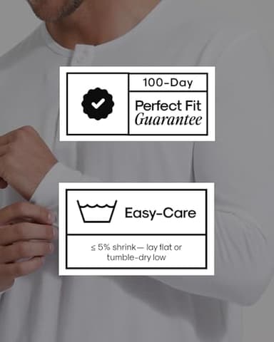 True Classic Long Sleeve Shirts for Men — Mens Long Sleeve Tee-Shirts, Henley Shirts for Men and Waffle-Knit Thermal T-Shirts - Henley - Regular, Pack of 1, Carbon, M - Image 6