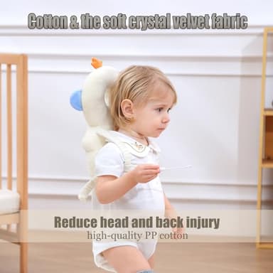 Feidoog Baby Head Protector Cushion Backpack with 3 Knee Pads for Walking & Crawling,Astronauts - Image 3