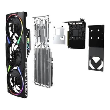 PNY NVIDIA GeForce RTX™ 5060 Ti 16GB ARGB Overclocked Triple Fan Graphics Card (DLSS 4, PCIe® 5.0, HDMI®/DP 2.1, 2-Slot, Epic-X™ RGB Lighting) - Image 12