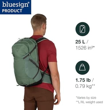 Osprey Sportlite 25L Unisex Hiking Backpack, Dark Charcoal Grey, S/M - Image 2