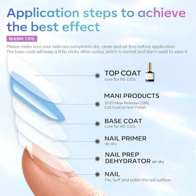 modelones Gel Top Coat, 15ml No Wipe Gel Nail Polish High Gloss Top Coat Shiny Long Lasting Clear Top for Acrylic Nails, Need U V/LED Lamp for Home DIY Gift and Summer Nail Salon - Image 6
